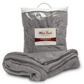Mink Touch Luxury Blanket 50"X60"-- Gray-- (Embroidered) ***FREE RUSH***